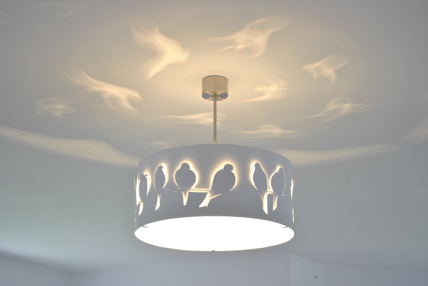Lampe Moderne, Plafonnier White Birds
