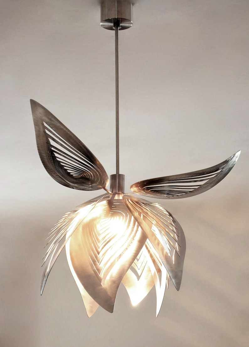 Modern Lamp, unusual design, ceiling light IN THE PARK stainless steel zdjęcie 2