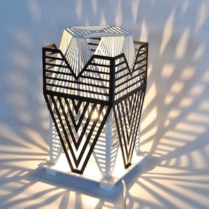 Bedside lamp desk lamp decorative lamp table atmosphere light ambient lighting plug lamp DUBAI black & white