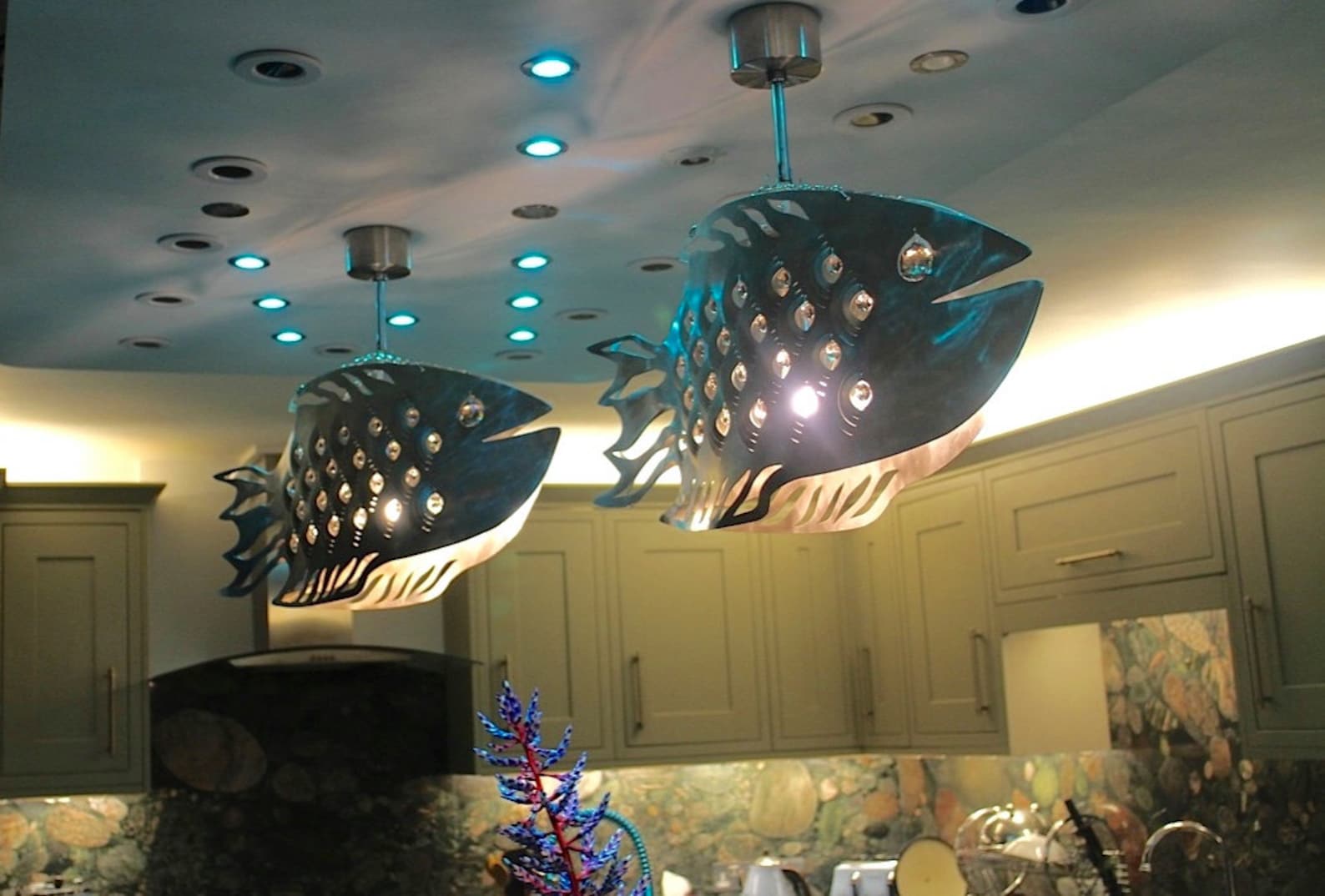 Ceiling Light COD FISH Unique Design Steel Fish Lamp Etsy