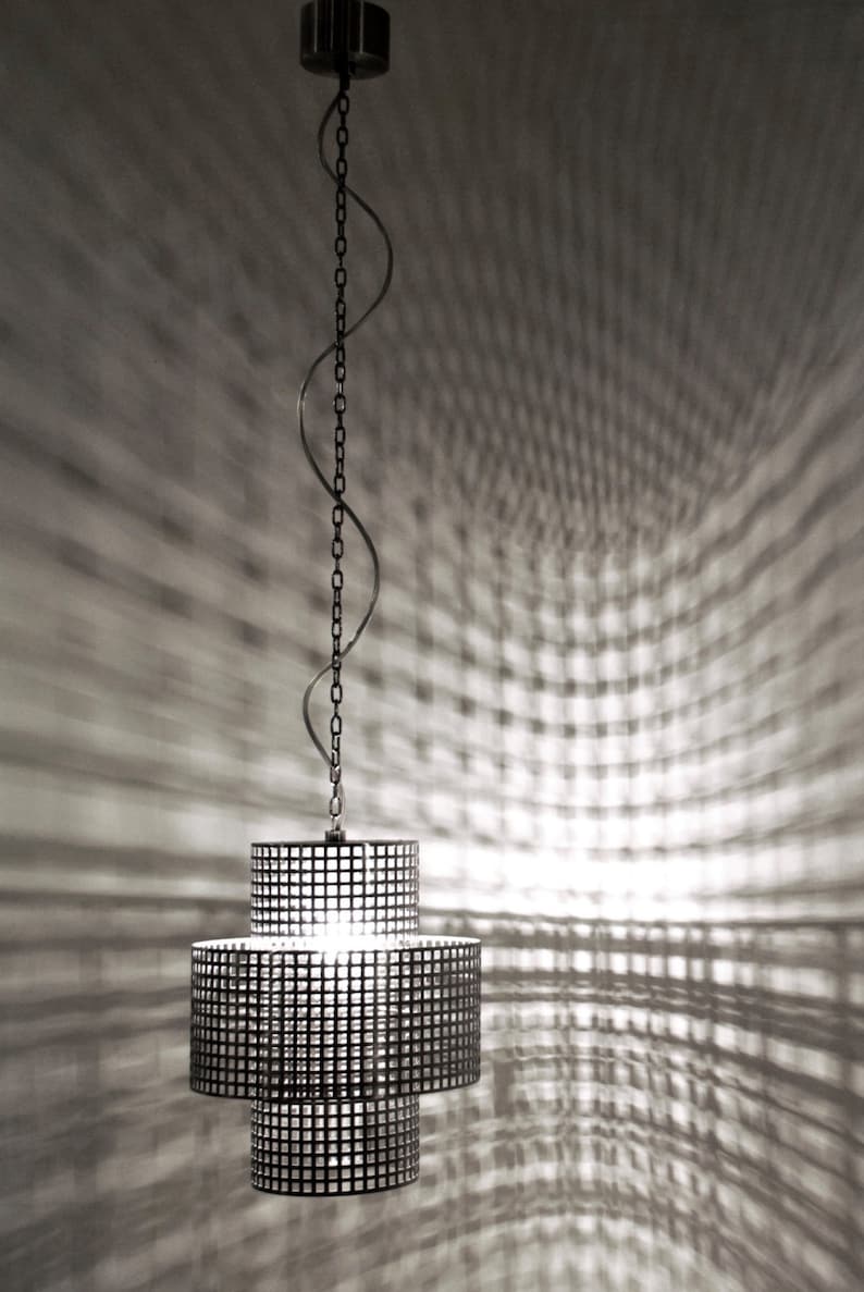 Lamp HONG KONG 2 Made of Stainless Steel Etsy