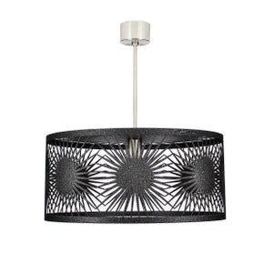 Lampe moderne, plafonnier géométrique HELIOS cristal noir image 8