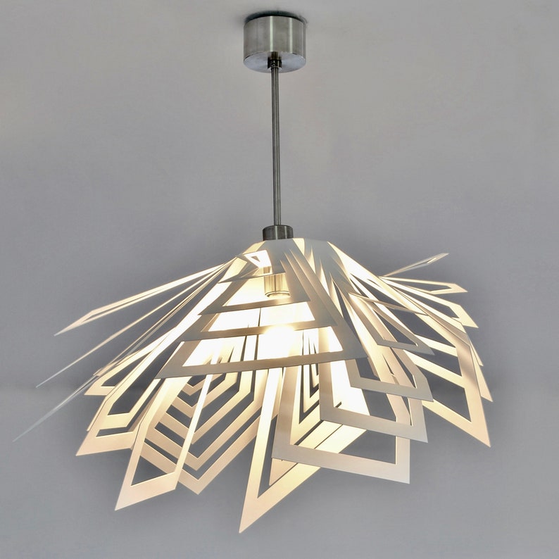Lampe moderne, design inhabituel, plafonnier FUJI image 6
