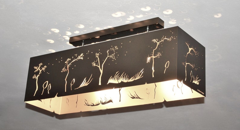 Lampe moderne, design géométrique, plafonnier BRONZE WIND image 4