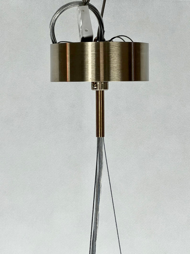 Ceiling light, CraneMetrics Gold, unique design, stainless steel, flying bird light, designer lighting, image 8