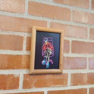 Neon Larry David Curb Your Enthusiasm Framed Art Print By Neon Nicho