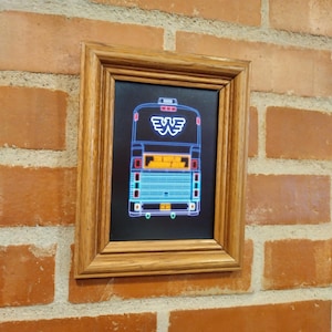 Neon Waylon Jennings Tour Bus Framed Art Print By Neon Nicho