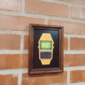 Gold Casio Calculator Watch Art Print