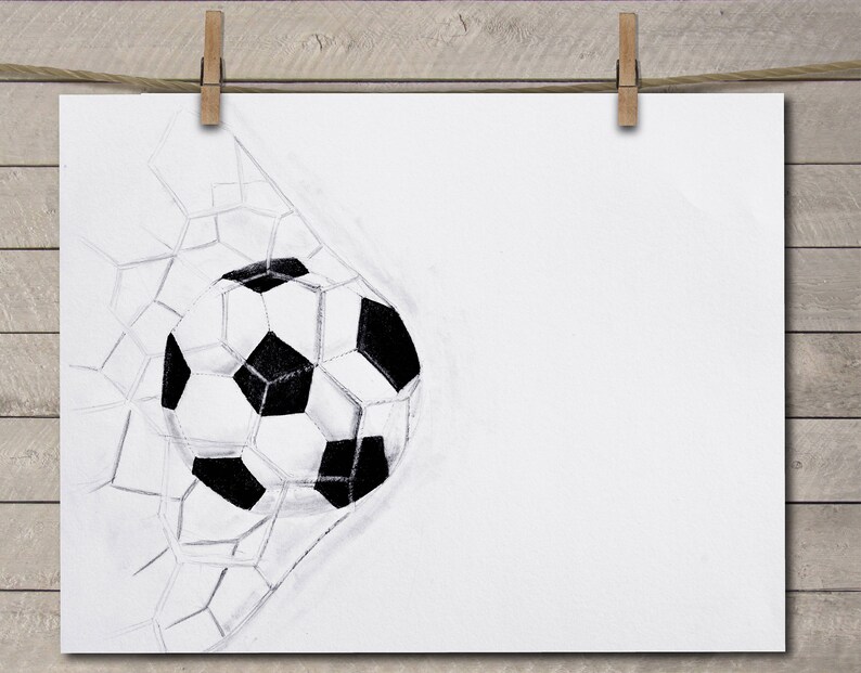 Soccer Art Print, Soccer Decor, Soccer Coach Gift, Soccer Player Gift, Gift Under 20, Soccer Team Gift, Soccer Mom Gift, Sports Gift image 4
