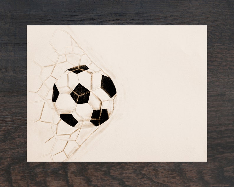 Soccer Art Print, Soccer Decor, Soccer Coach Gift, Soccer Player Gift, Gift Under 20, Soccer Team Gift, Soccer Mom Gift, Sports Gift image 3