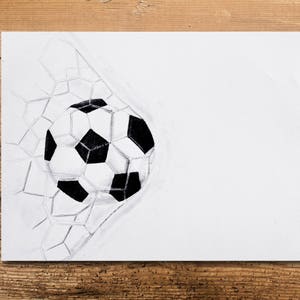 Soccer Art Print, Soccer Decor, Soccer Coach Gift, Soccer Player Gift, Gift Under 20, Soccer Team Gift, Soccer Mom Gift, Sports Gift image 1