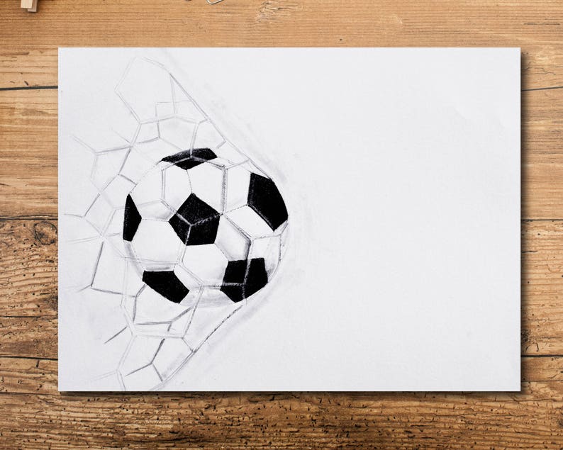 Soccer Art Print, Soccer Decor, Soccer Coach Gift, Soccer Player Gift, Gift Under 20, Soccer Team Gift, Soccer Mom Gift, Sports Gift image 1