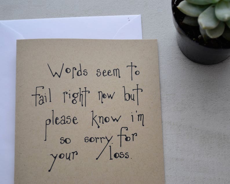 Miscarriage Card Miscarriage Sympathy Card Pregnancy Loss - Etsy