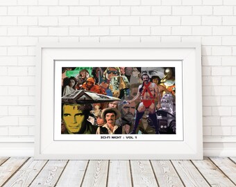 Montage of retro sci-fi movies - Sci-fi night: Vol 1