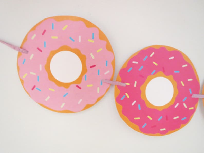 Donut Banner Donut Decorations Donut Decor Donut Printable Donut Garland Donut Party Doughnut Slumber Party Banner Instant