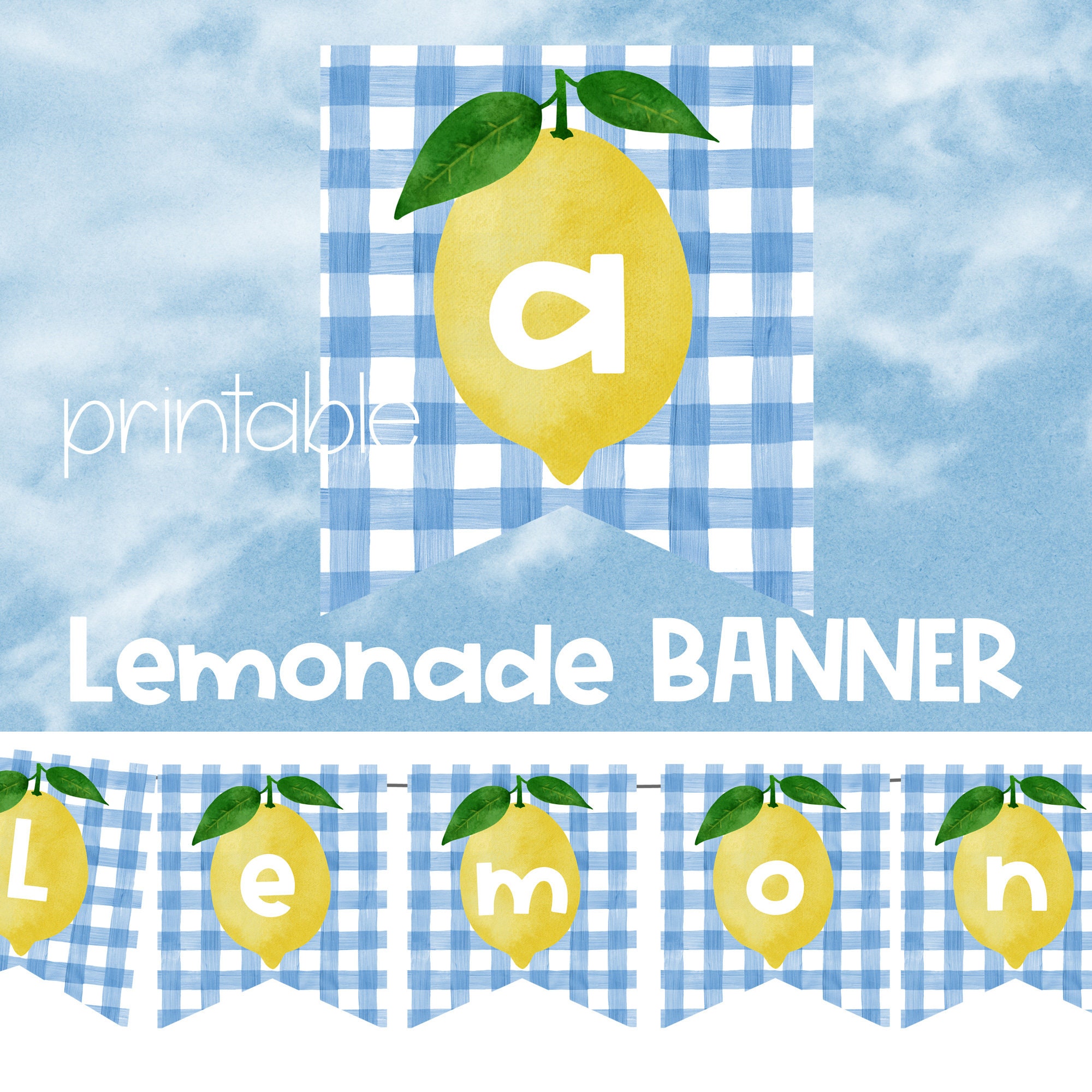 lemonade-banner-blue-white-gingham-watercolor-lemonade-stand-sign-lemon-party-banner-printable-instant-download-etsy for Free Printable Lemonade Stand Banner Lemonade Banner Blue & White Gingham Watercolor Lemonade Stand Sign Lemon Party Banner Printable Instant Download - Etsy for Free Printable Lemonade Stand Banner