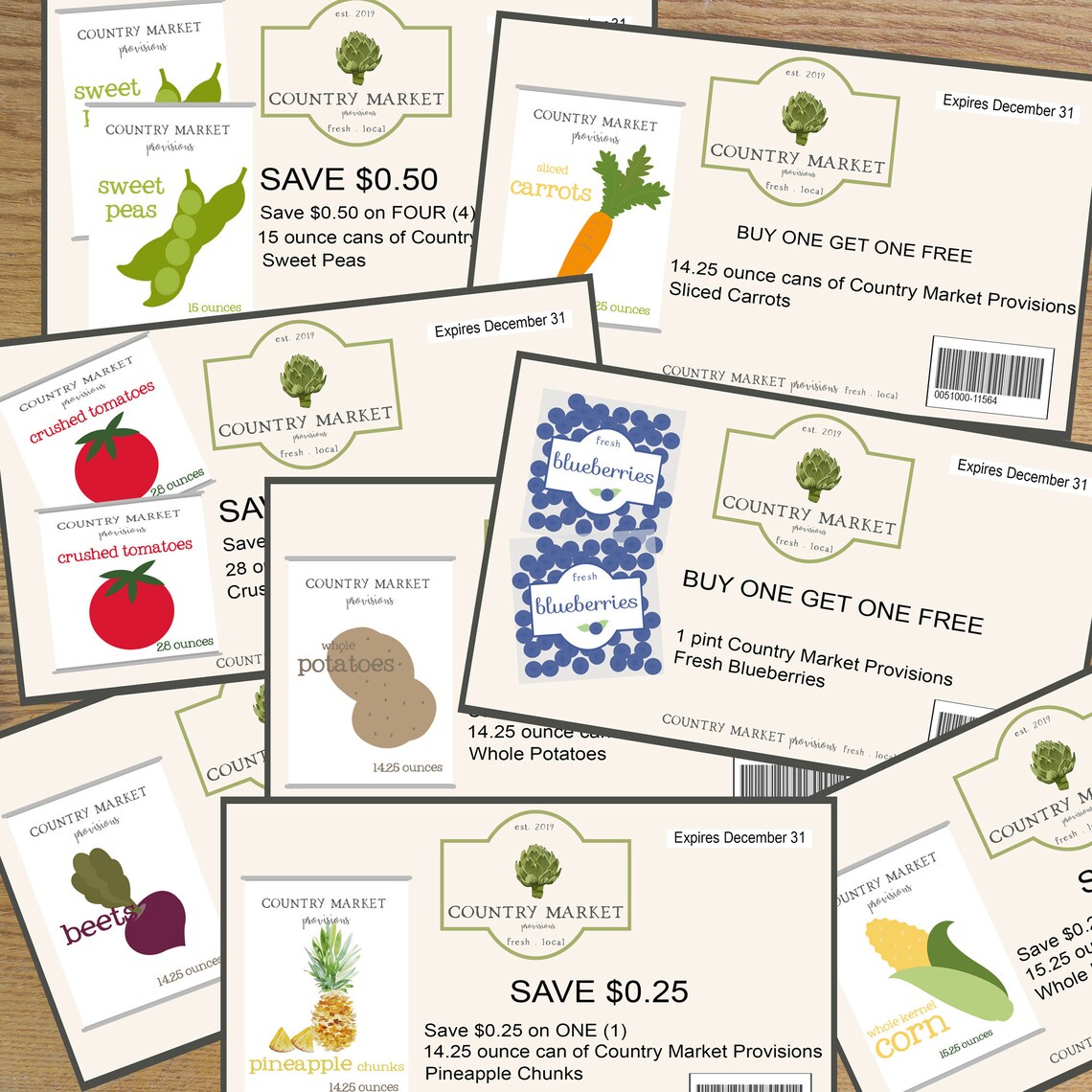 grocery-store-printables-pretend-play-market-coupons-fruits-etsy