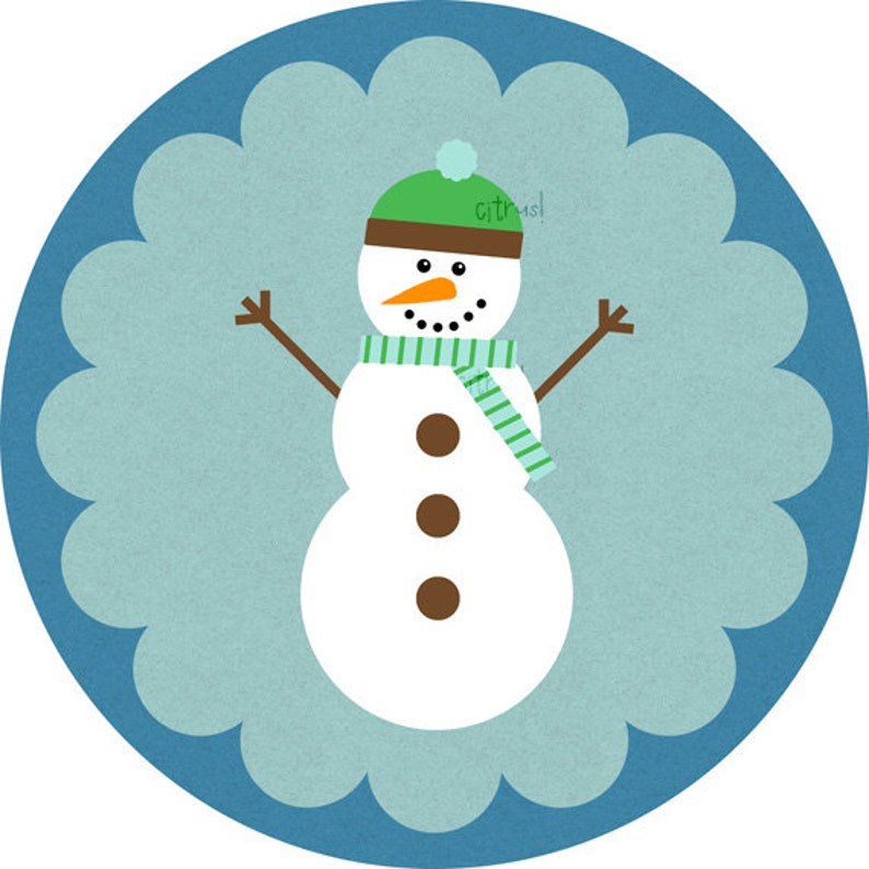 Snowman Banner Printable Instant Download | Etsy