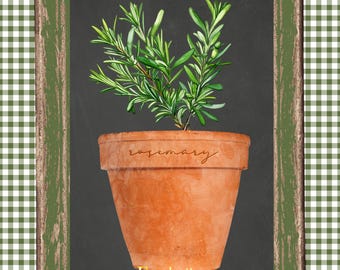 Herb Art Prints Set of 6 Printable Instant Download