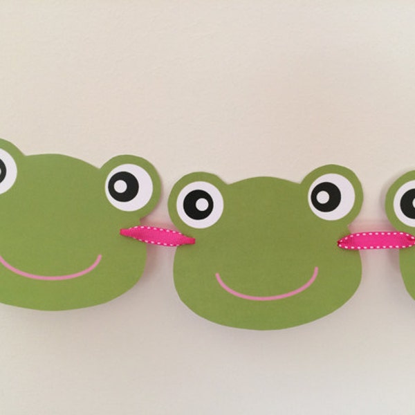 Frog Banner Frog Tag Printable Instant Download