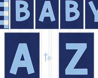Dekbed met blauwe gingham-ruit voor babyshower