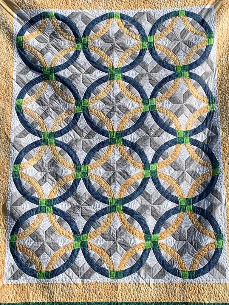 Paper Pieced Double Wedding Ring Pattern - Digital