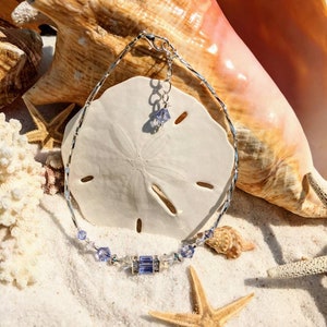 Crystal anklet - Provence Lavender