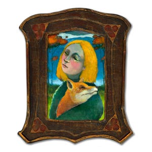 Fox Art Print: Whimsical Framed Giclée Print by Shannon Richardson