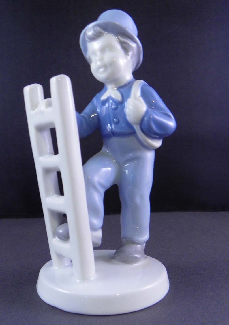 Germany Gerold Porzellan Bavaria Porcelain Boy Ladder W