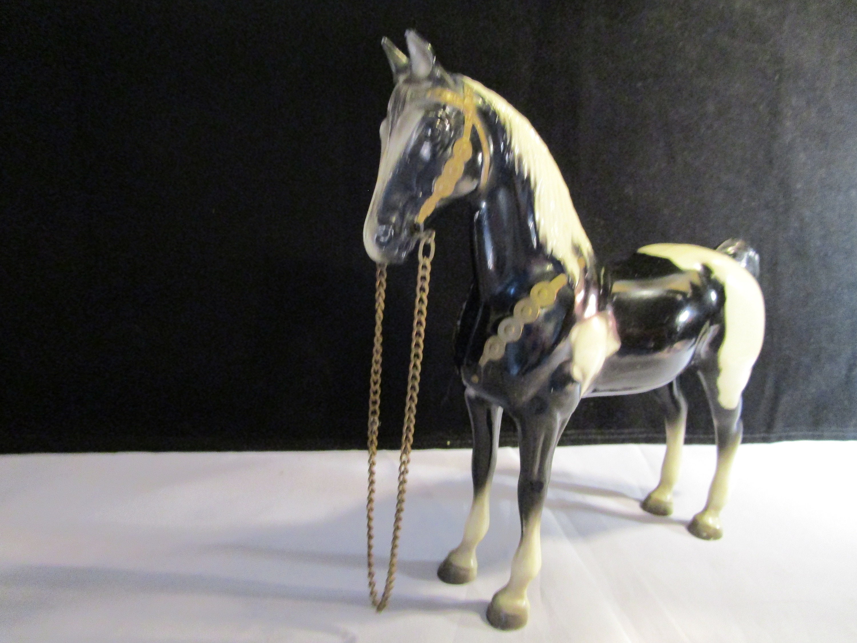 Vintage Breyer Western Horse Pony 41 Glossy Black White