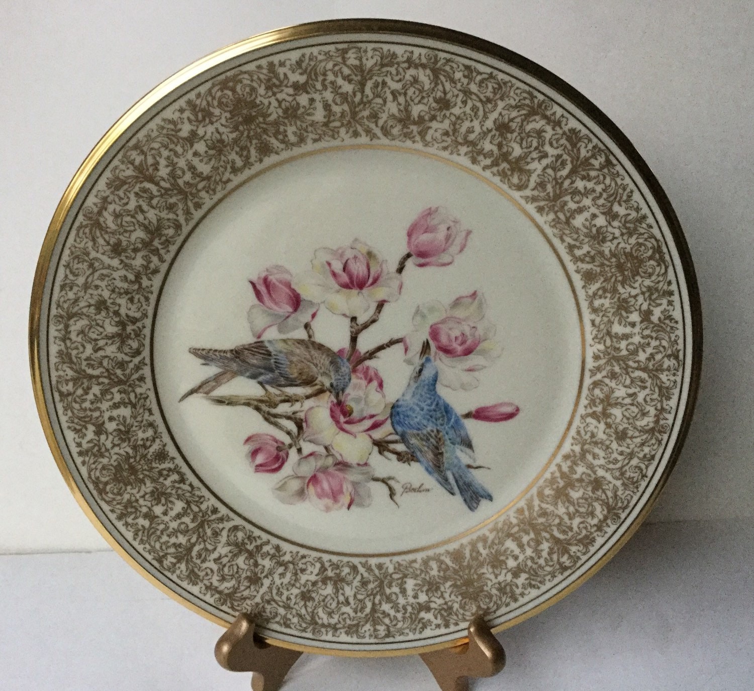 Lenox Limited Edition Boehm Bird Plate of Mountain Bluebird Etsy