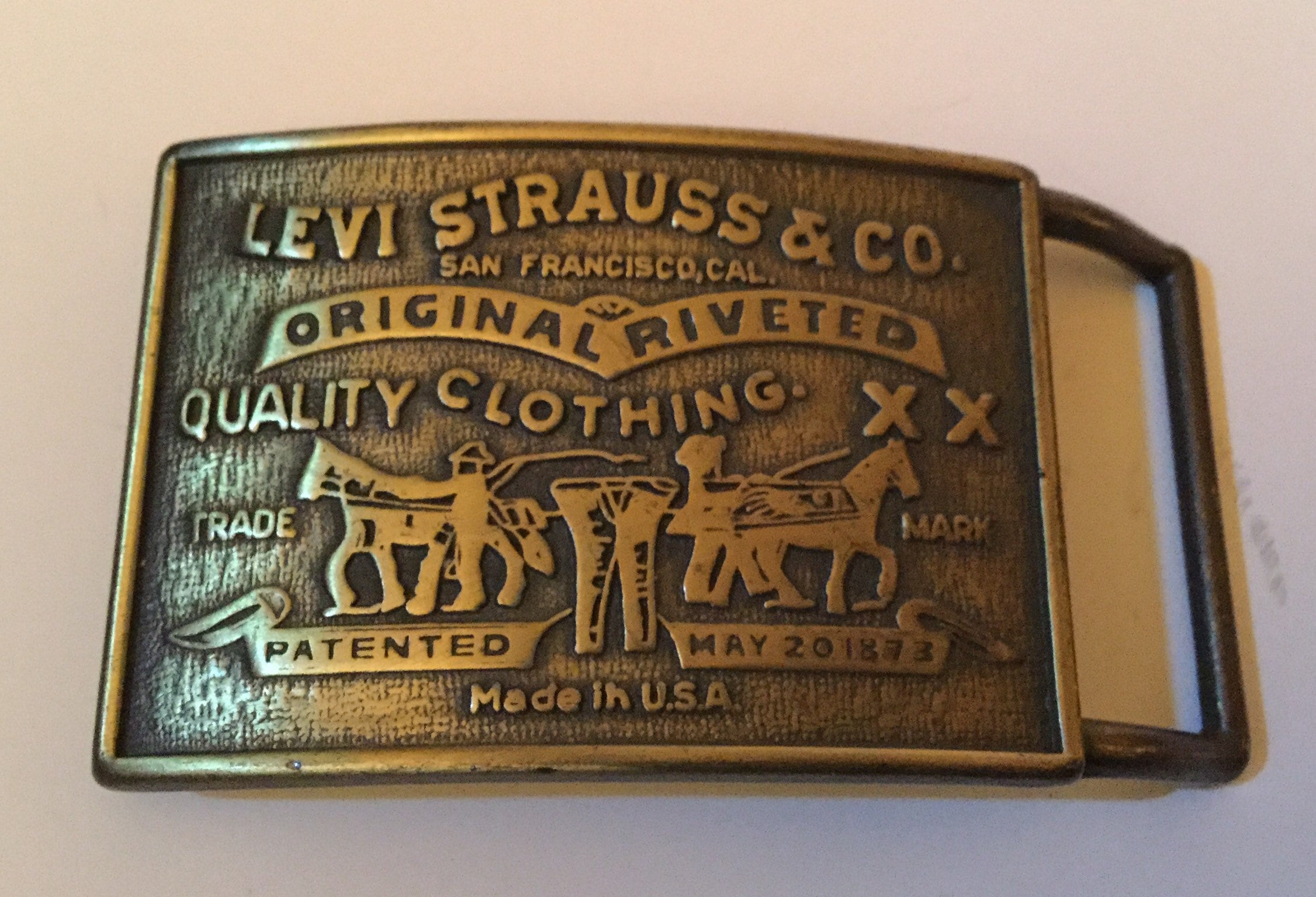 levi strauss belt buckle