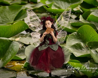 Lily Pads Digital Background for fairy composite pictures