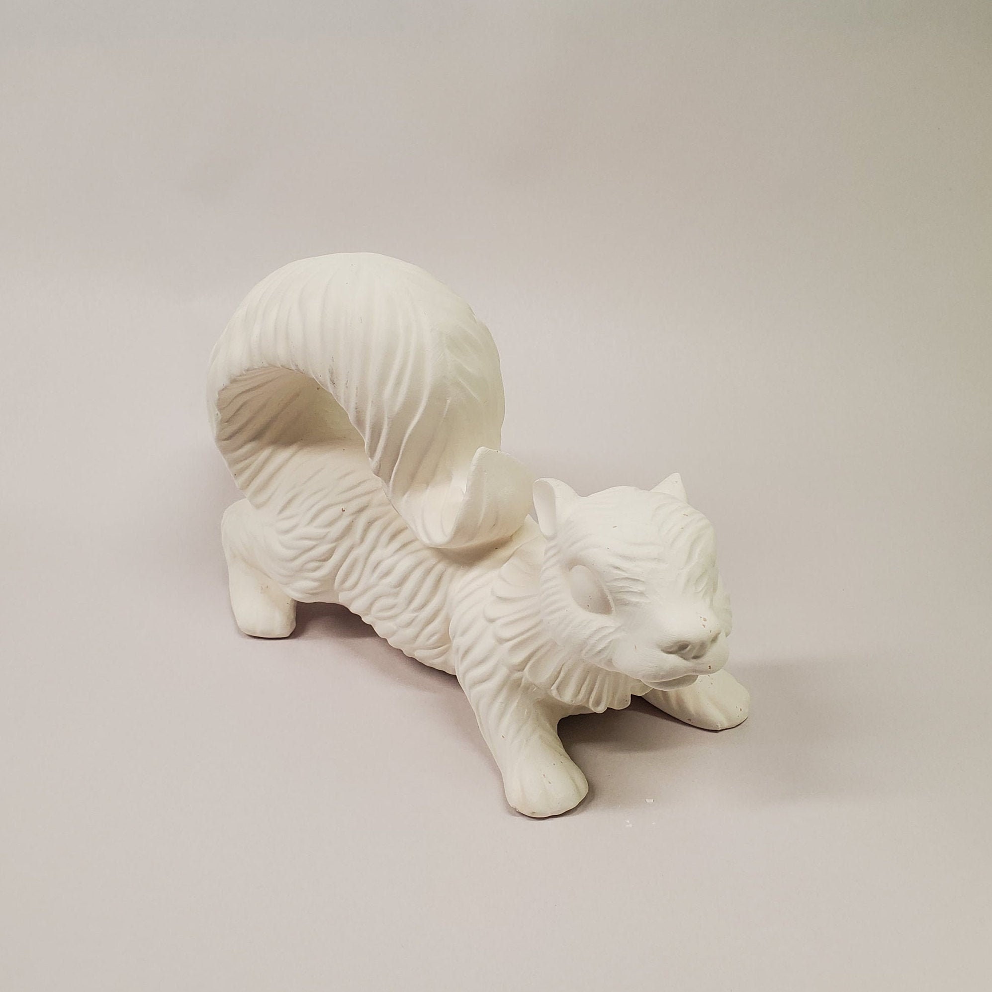Ceramic squirrel ready to paint outdoor statues squirrel lover Etsy