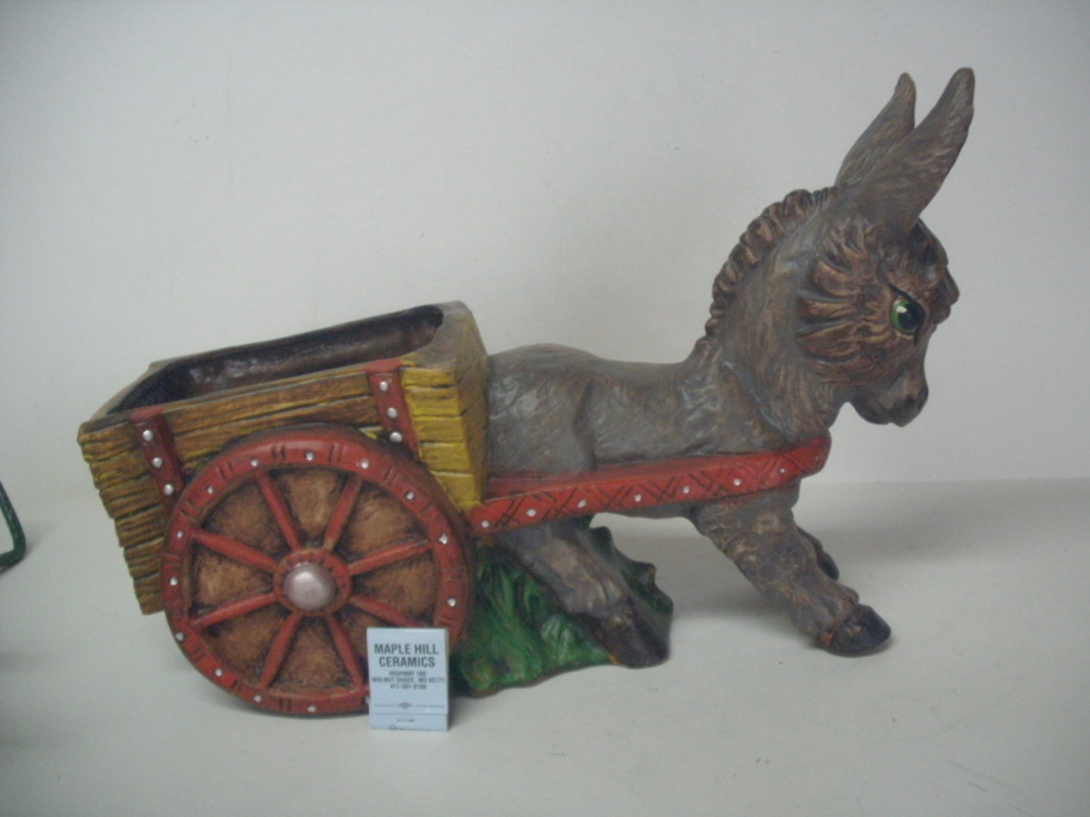 Donkey cart planter donkey planter donkey pulling cart flower Etsy