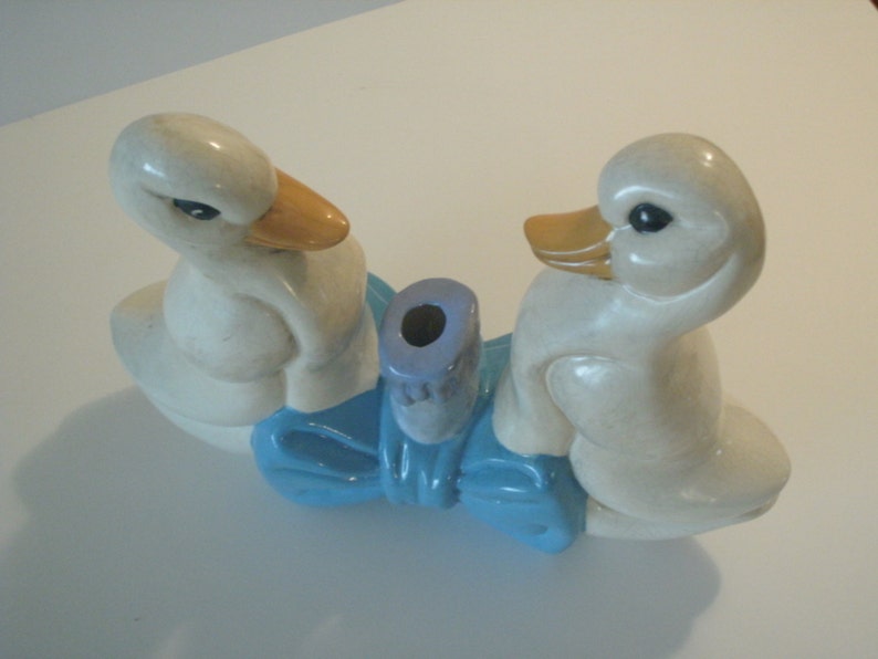 Vintage Mother Goose duck candle holder lamp toddlers room new Etsy