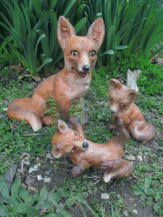 Outdoor Ready Fox Red Fox Yard Art Yard Decor Patio Decor Made Etsy