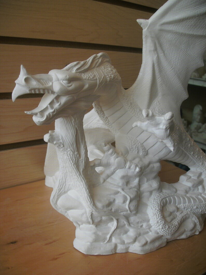 Ready to paint ceramic Dragon dragon MADE TO ORDER Unpainted Etsy