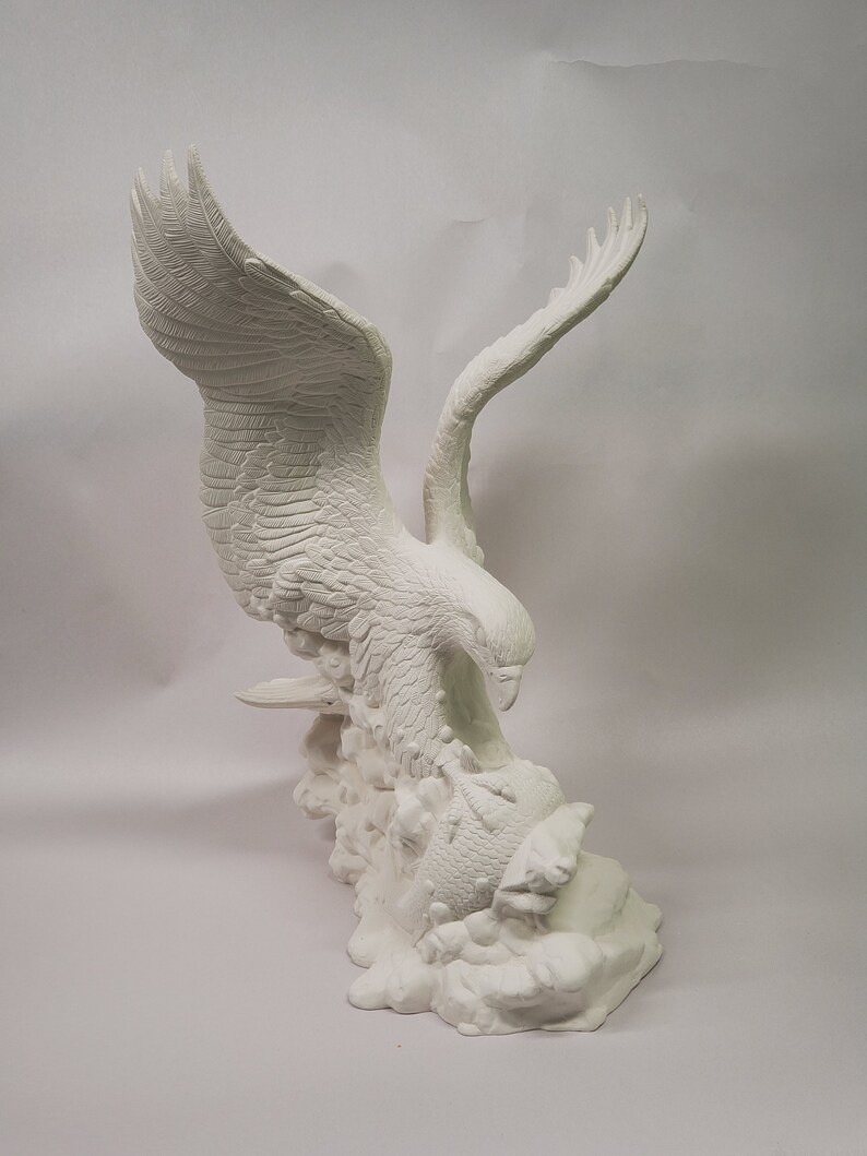 Large ceramic Eagle ready to paint ceramic bisque Bald Eagle Etsy