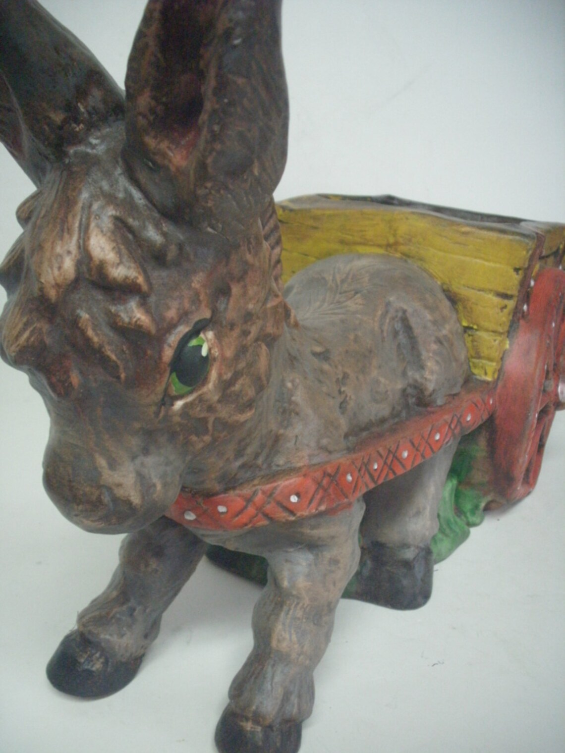 Donkey cart planter donkey planter donkey pulling cart flower Etsy