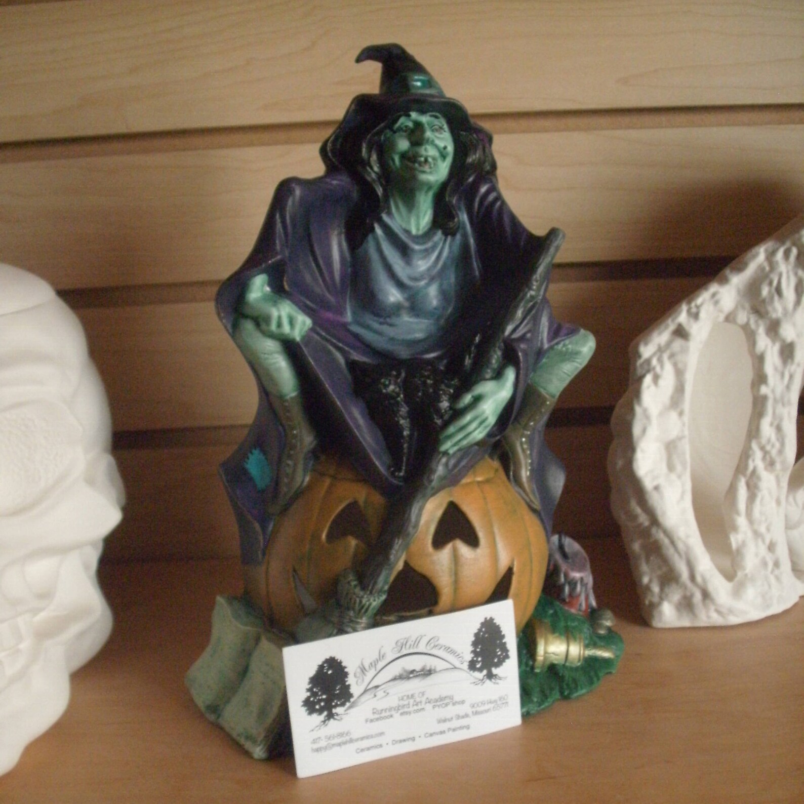 Ceramic bisque witch Ready to paint ceramic Halloween witch Etsy