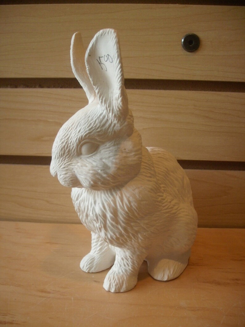 Ceramic bisque rabbit ready to paint Realistic Ceramic bisque | Etsy