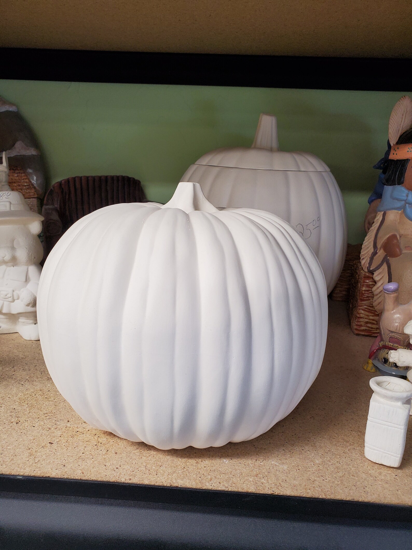 READY TO PAINT ceranic pumpkin to paint ceramic bisque pumpkin Etsy