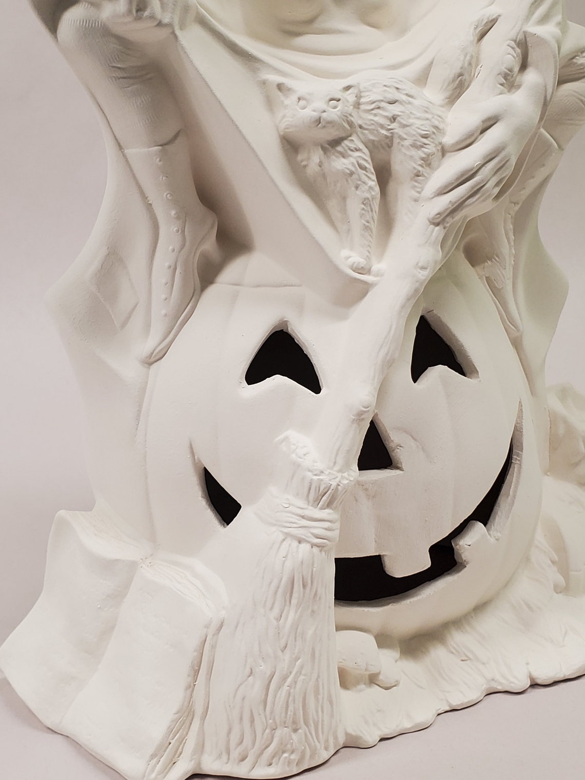 Ceramic bisque witch Ready to paint ceramic Halloween witch Etsy