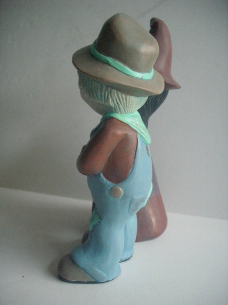 Halloween decorations ceramic Witch Scarecrow gifts for her Purple decor Halloween Decoration Halloween scarecrow centerpiece witch decor