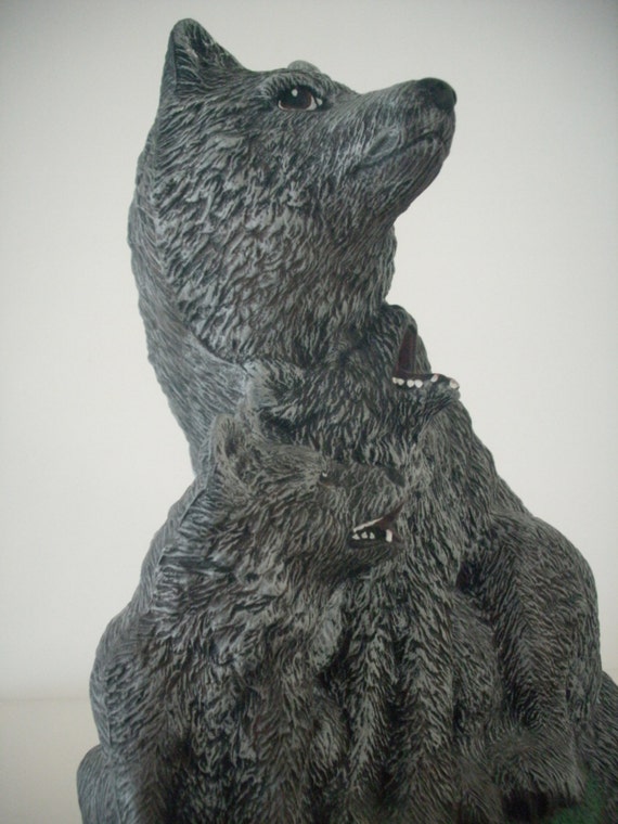 Ceramicznych Wilki Figurka Wilki Nastroje Na Południowy Zachód Od Prezenty Wilk Dekoracja Szary Sztuka Wilk Wystrój Wystrój Zwierzę