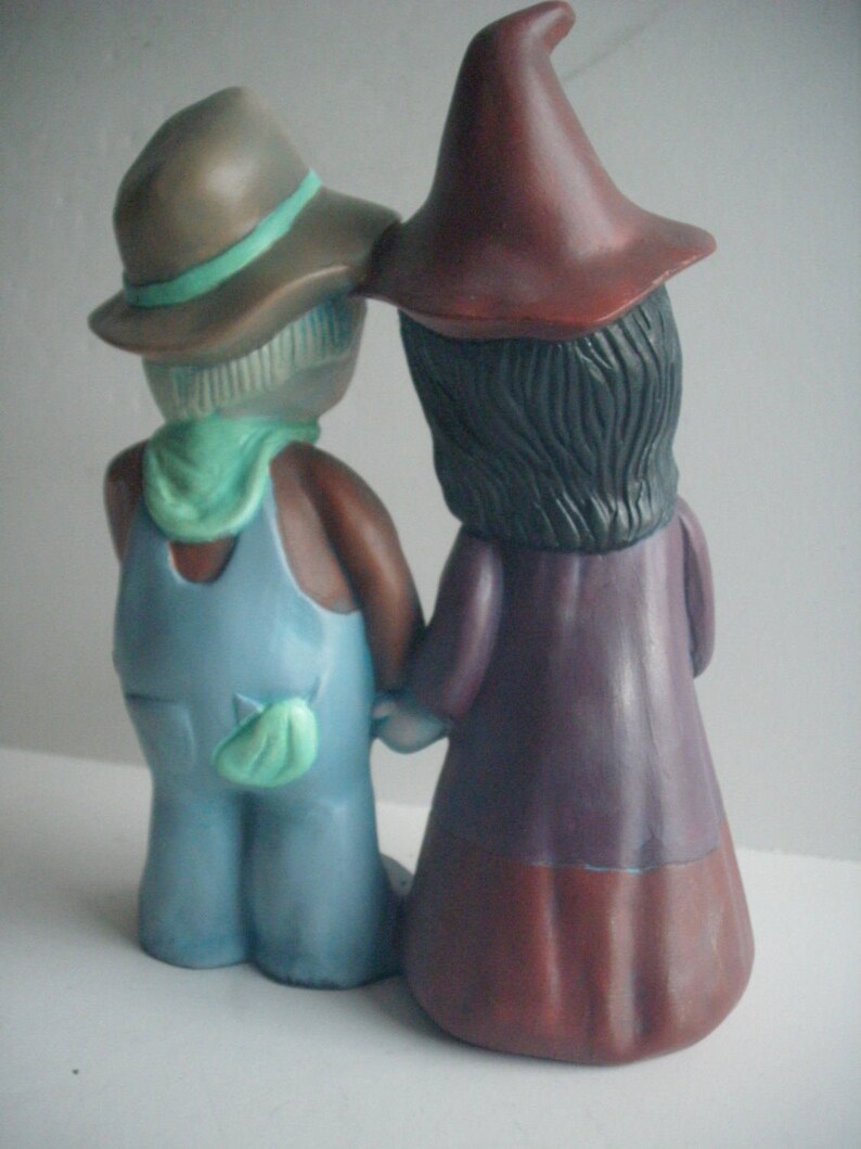 Halloween decorations ceramic Witch Scarecrow gifts for her Purple decor Halloween Decoration Halloween scarecrow centerpiece witch decor