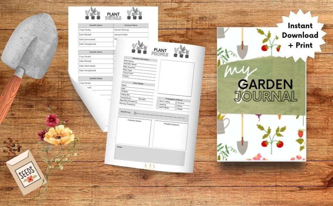 Printable Gardening Journal Gardening Planner Printable - Etsy
