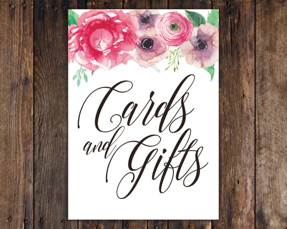 INSTANT DOWNLOAD Printable DIY Cards and Gifts Sign for Bridal | Etsy