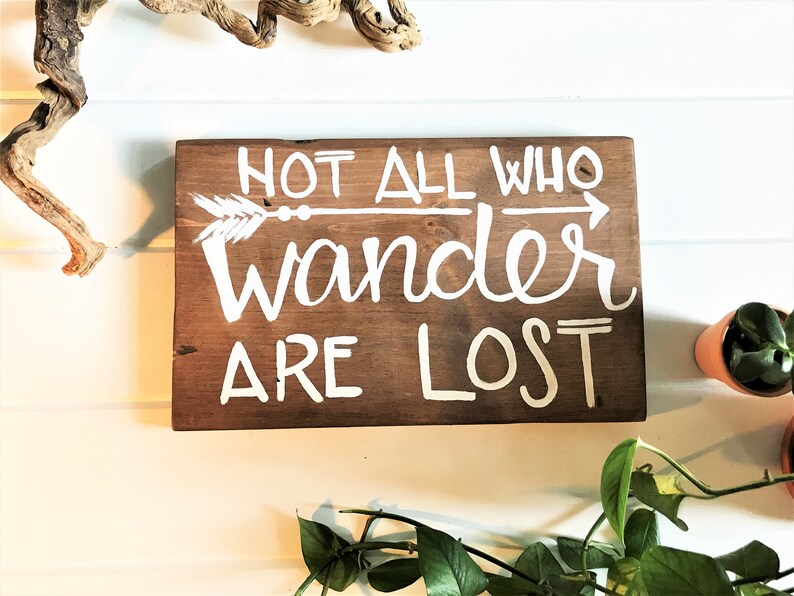 Not All Who Wander Are Lost Sign Adventure Sign Woodland | Etsy
